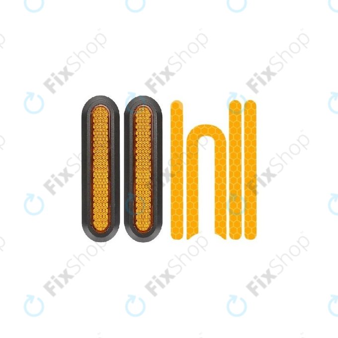 Πλαϊνή Διακόσμηση Πίσω Τροχού + Ανακλαστική Ταινία (Κίτρινο) για Xiaomi Mi Electric Scooter 1S | 2 M365 | Essential | Pro | Pro 2 | Κίτρινο | Yellow