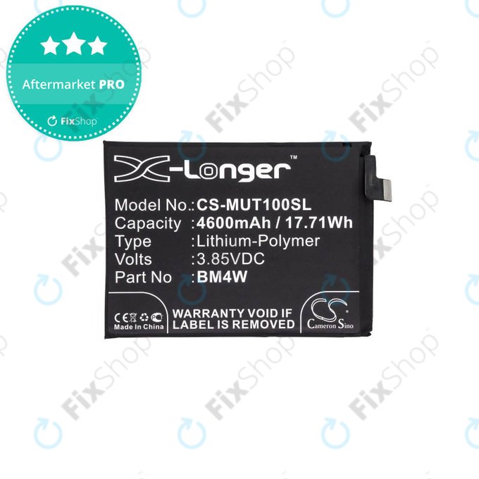 Μπαταρία για Xiaomi Mi 10T Lite 5G, Redmi Note 9 Pro 5G, BM4W, 4600mAh, HQ