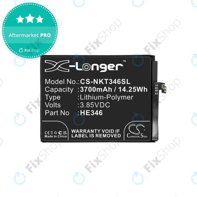 Μπαταρία για Nokia 7 Plus, 3700mAh, Li-Pol, 3.85 V, HE346, HQ