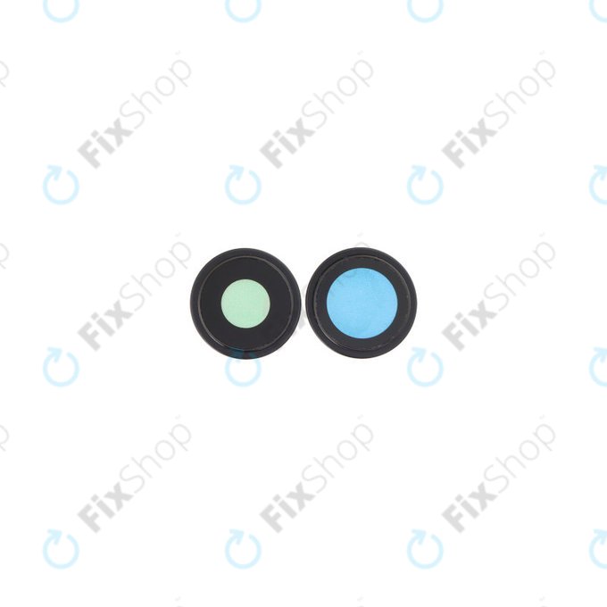 Φακός Πίσω Κάμερας με Πλαίσιο για iPhone 16, 16 Plus, Black, 2τμχ