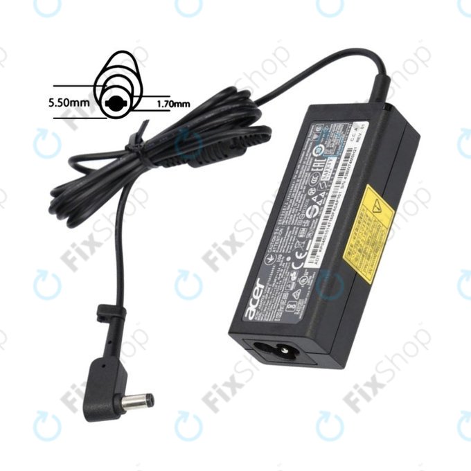 Αντάπτορας φόρτισης για Acer, 77011170, 45W, 19V, Μαύρο, Genuine Service Pack