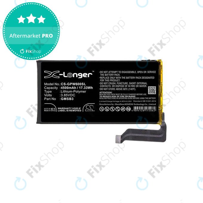 Μπαταρία για Google Pixel 6, GMSB3, 4500mAh, HQ