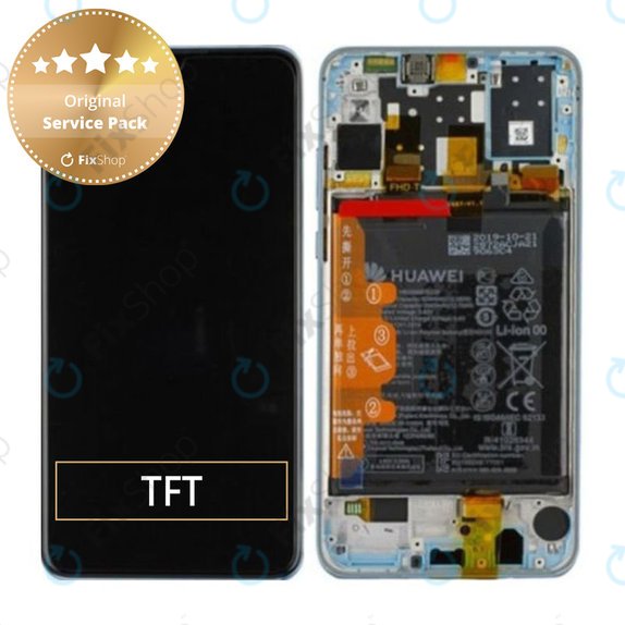 Συγκρότημα οθόνης με μπαταρία για Huawei P30 Lite (2020), 02353FQK, 02352VBG, Breathing Crystal, Service Pack