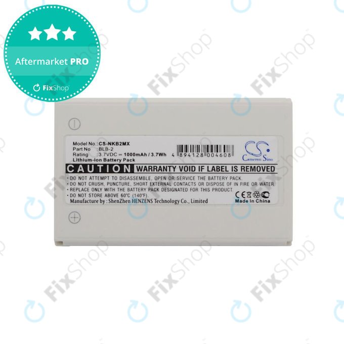 Μπαταρία για Nokia 3610, 6510, 8310, 1000mAh, Li-Ion, 3.7V, BLB-2, HQ
