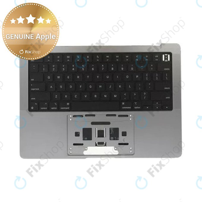 Άνω πλαίσιο πληκτρολογίου για MacBook Pro 14", A2442 (2021), A2779 (2023), με πληκτρολόγιο US και μπαταρία, Space Gray, 661-32210, Genuine Apple