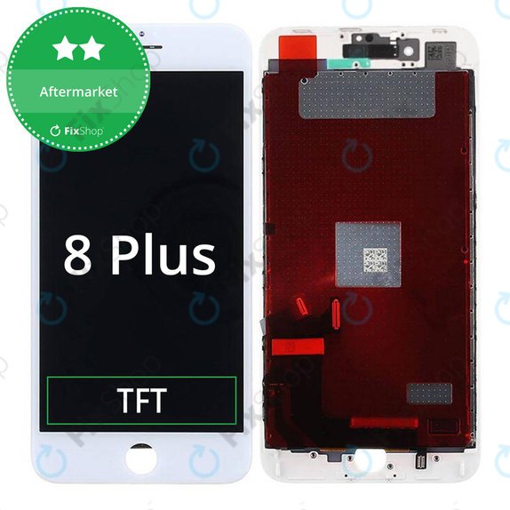Οθόνη για iPhone 8 Plus, White, Αφής με πλαίσιο