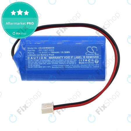 Μπαταρία για Ecovacs Winbot 880, 700, 700mAh, Li-Ion, 14.8V, 201-1907-0302, HQ