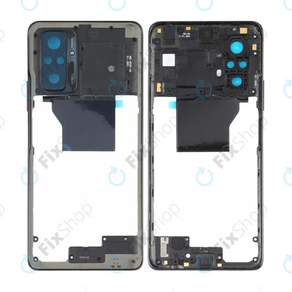Μεσαίο Πλαίσιο για Xiaomi Redmi Note 10 Pro, Onyx Grey