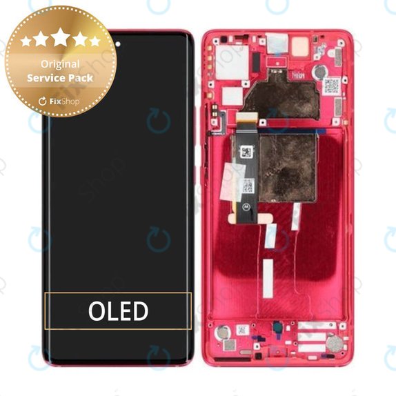 Συγκρότημα οθόνης για Motorola Edge 30 Fusion, Viva Magenta, Service Pack