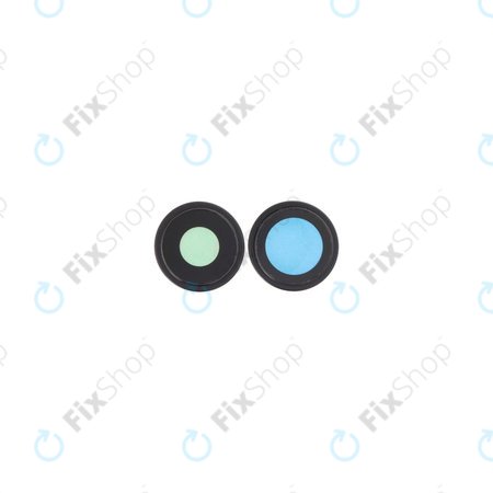 Φακός Πίσω Κάμερας με Πλαίσιο για iPhone 16, 16 Plus, Black, 2τμχ