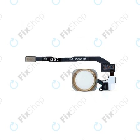 Κουμπί Αρχικής Οθόνης + Καλώδιο Flex για iPhone 5S | SE | Χρυσό | Gold