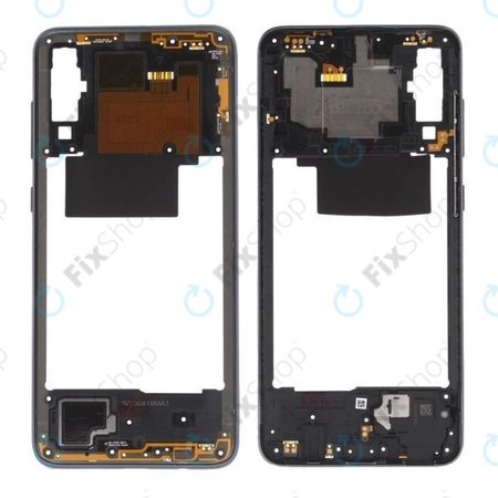 Μεσαίο Πλαίσιο για Samsung A70 A705F | Μαύρο | Black | GH97-23258A | GH97-23445A | Genuine Service Pack