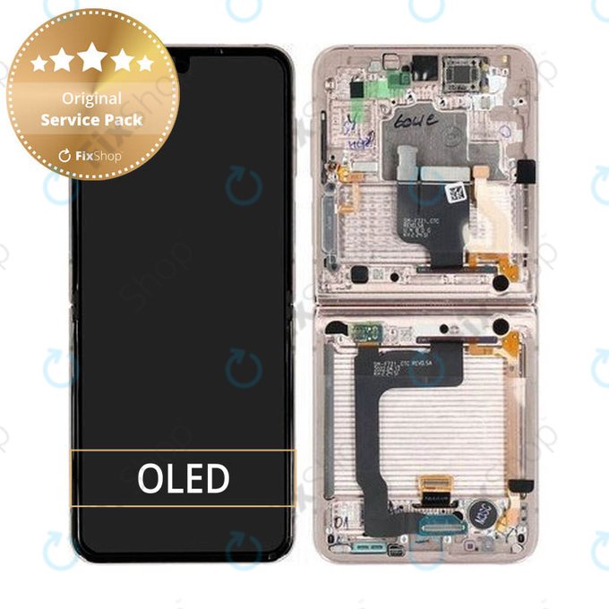 LCD Display Assembly για Samsung Z Flip 4 | F721B | Pink Gold | Service Pack