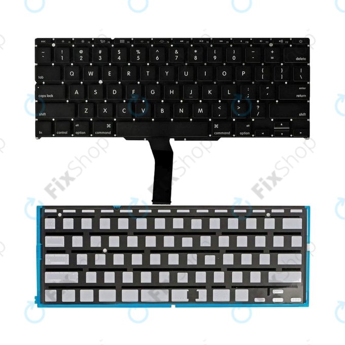Πληκτρολόγιο + Backlight US για MacBook Air 11" A1370 (Τέλη 2010 - Μέσα 2011) | A1465 (Μέσα 2011 - Αρχές 2015)