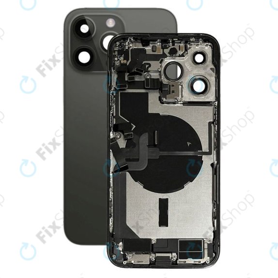 Πίσω Κάλυμμα με Μικρά Ανταλλακτικά για iPhone 14 Pro Max | Space Black