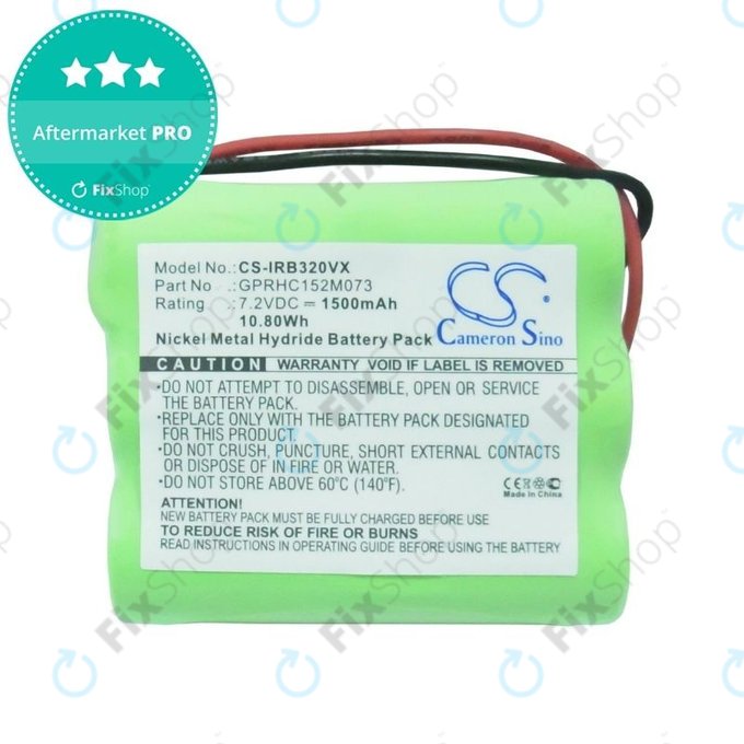 Battery για iRobot Braava 320 | 321 | GPRHC152M073 | 4408927 | 7.2V | 1500mAh | HQ