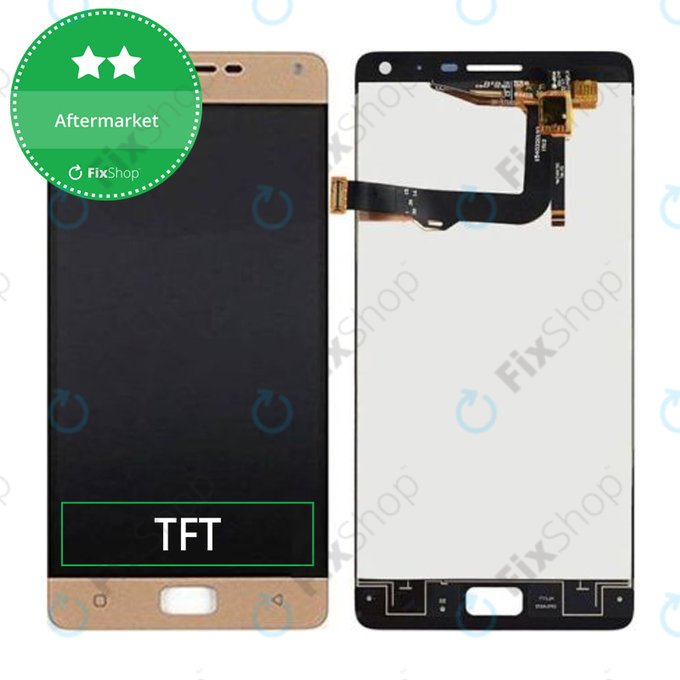 Οθόνη με οθόνη αφής για Lenovo VIBE P1, P1a42, Gold, Aftermarket