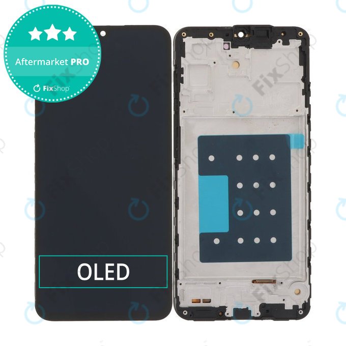 LCD Display Assembly για Samsung A17 A176B, Μαύρο, Black