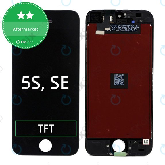 Οθόνη για iPhone 5S, SE, Black, Αφής με πλαίσιο