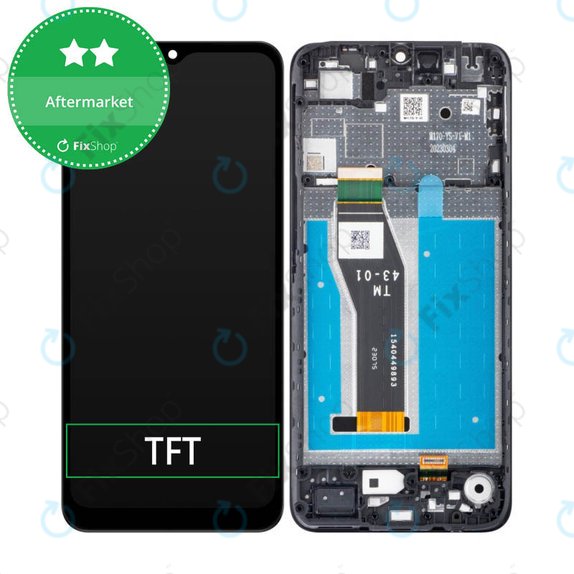 Συγκρότημα οθόνης για Motorola Moto E13, Cosmic Black, Aftermarket