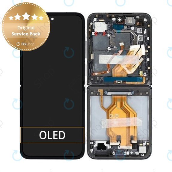 LCD Display Assembly για Xiaomi Mix Flip 2405CPX3DC | 560002000N800 | Black | Genuine Service Pack