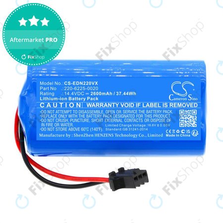 Μπαταρία για Lenovo, Neebo, Prixton, Ecovacs, Ultenic, 2600mAh, Li-Ion, 14.4V, 220-6225-0020, HQ