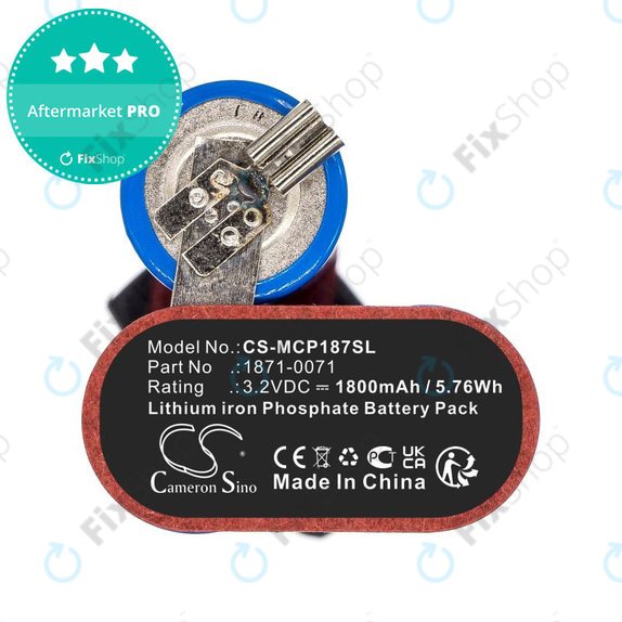 Μπαταρία για Ermila Bellina, Moser Chrom Style Pro 1871, 1800mAh, LiFePO4, 3.2V, 1871-0071, HQ