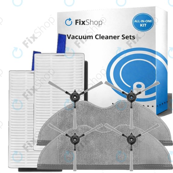 Σετ ανταλλακτικών για Xiaomi Robot Vacuum E5 (2x Φίλτρο, 4x Πλαϊνή Βούρτσα, 2x Πανί Σφουγγαρίστρας)