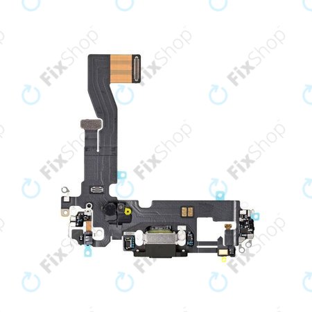 Επαφές Φόρτισης + Καλώδιο Flex για iPhone 12 | 12 Pro | Μαύρο | Black