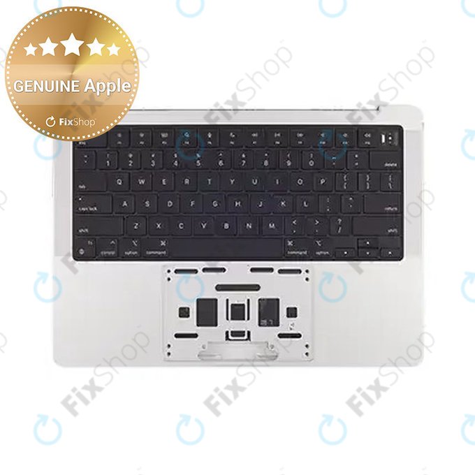 Άνω πλαίσιο πληκτρολογίου για MacBook Pro 14", A2918 (Late 2023, με πληκτρολόγιο US και μπαταρία, Silver, 661-35709, Genuine Apple