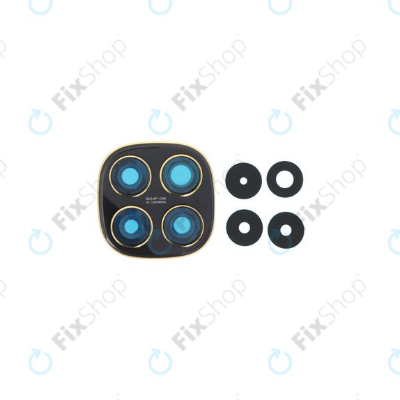 Φακός Πίσω Κάμερας με Πλαίσιο για Xiaomi Poco X7 | Μαύρο, Black