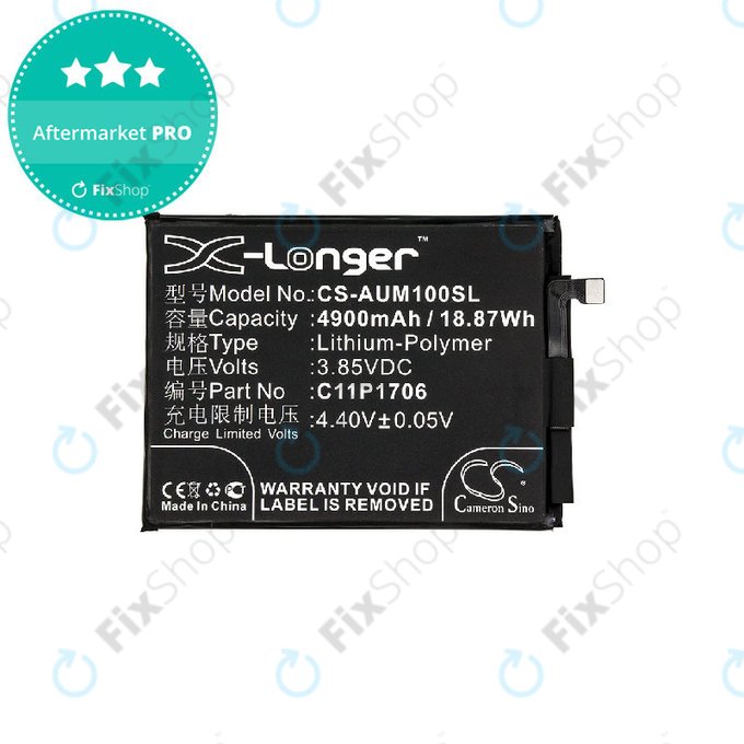 Μπαταρία για Asus Zenfone Max Pro M1 ZB602KL, 4900mAh, Li-Pol, 3.85V, 0B200-02870200, HQ