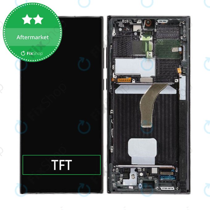LCD Display Assembly για Samsung S22 Ultra | S908B | Phantom Black | Aftermarket