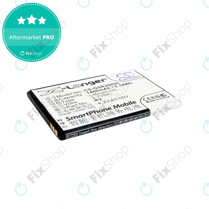 Μπαταρία για Gigabyte Gsmart Roma, R2, Li-ion, 3.7V, 1400mAh, HQ