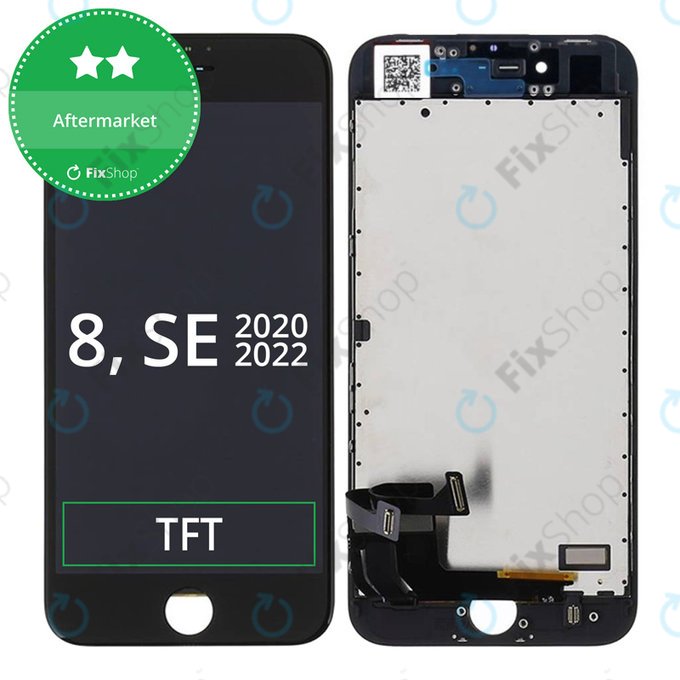 LCD Display Assembly για iPhone 8, SE (2020) | SE (2022) | Μαύρο, Black | Aftermarket