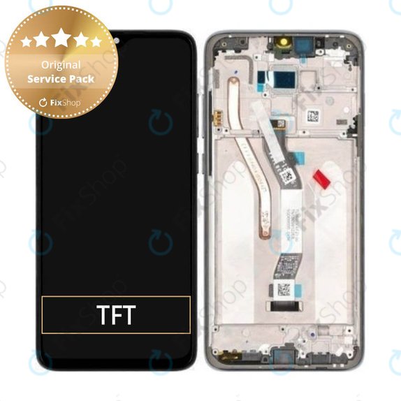 Συγκρότημα οθόνης για Xiaomi Redmi Note 8 Pro, Mineral Grey, Service Pack