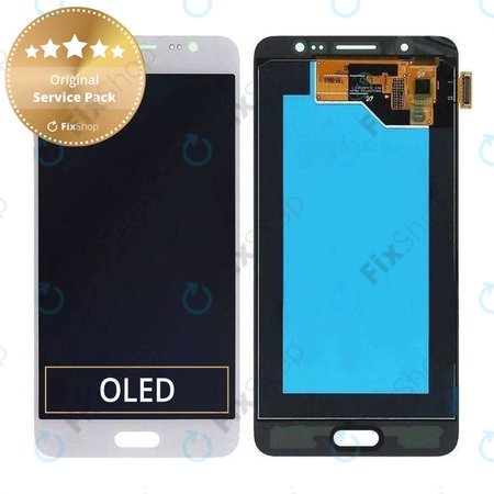 OLED/LCD Display με Touch Screen για Samsung J5 | J510FN | 2016 | GH97-18792C | GH97-19466C | GH97-18962C | GH97-19467C | White | Service Pack