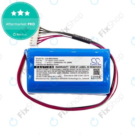 Μπαταρία για Marshall Kilburn II, II V2, 6400mAh, Li-Ion, 7.4V, TF18650-3200-4S2PA, HQ