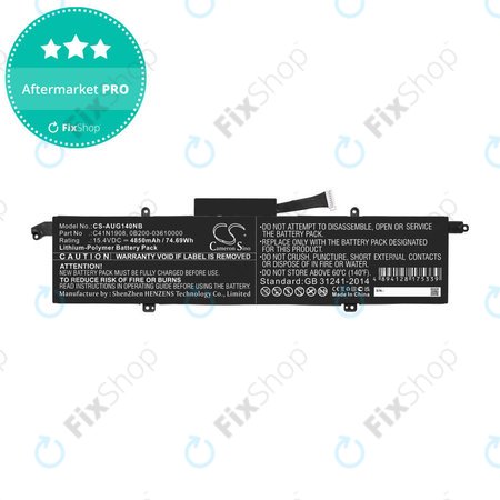 Μπαταρία για Asus ROG Zephyrus G14 Ga401, 4850mAh, Li-Pol, 15.4V, C41N1908, HQ