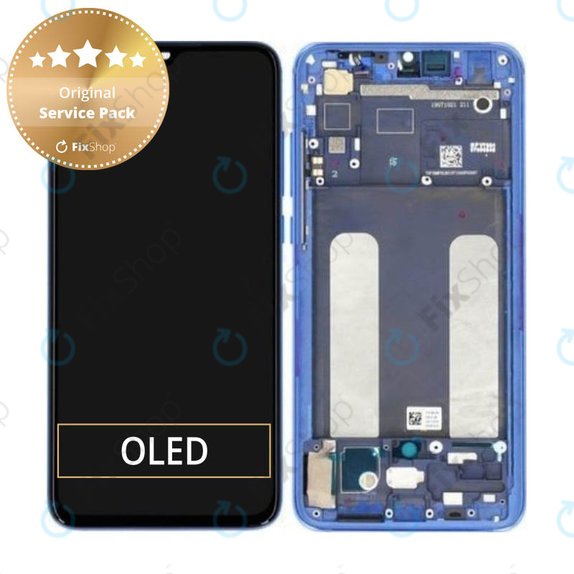 Συγκρότημα οθόνης για Xiaomi Mi 9 Lite, Aurora Blue, Service Pack