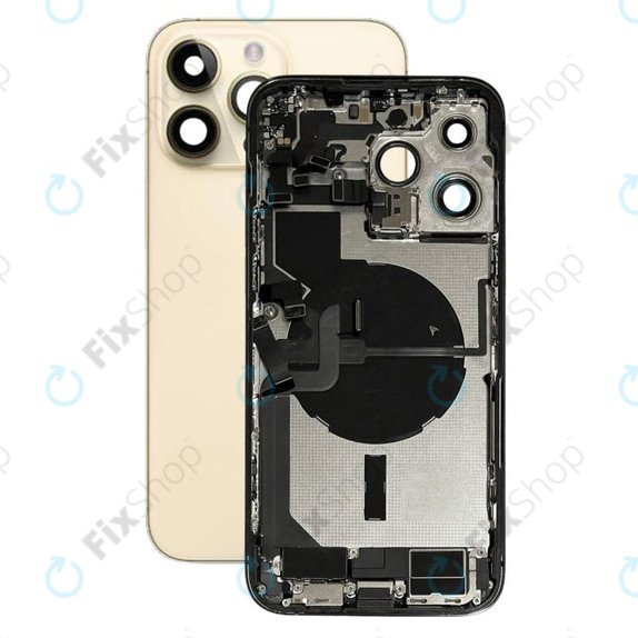 Πίσω Κάλυμμα με Μικρά Ανταλλακτικά για iPhone 14 Pro Max | Χρυσαφί | Gold