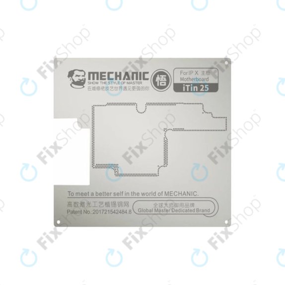 Μητρική Πλακέτα Χάλυβας Στένσιλ για iPhone X για Mechanic iTin 25