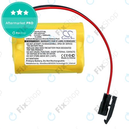 Μπαταρία για GE A06b-6093-K001, 2200mAh, Li-MnO2, 6V, BR-AGCF2W, HQ
