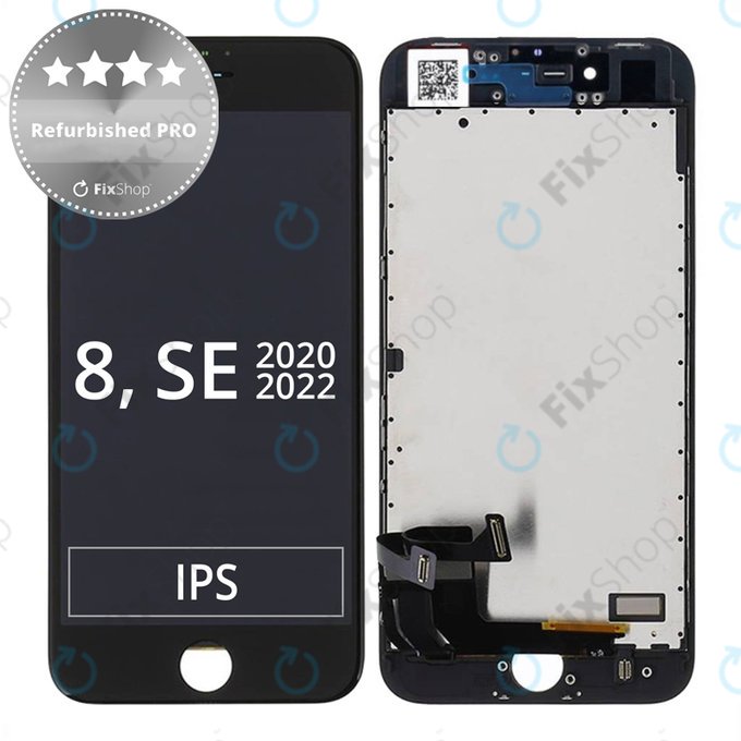 LCD Display Assembly για iPhone 8, SE (2020) | SE (2022) | Μαύρο, Black | Refurbished PRO