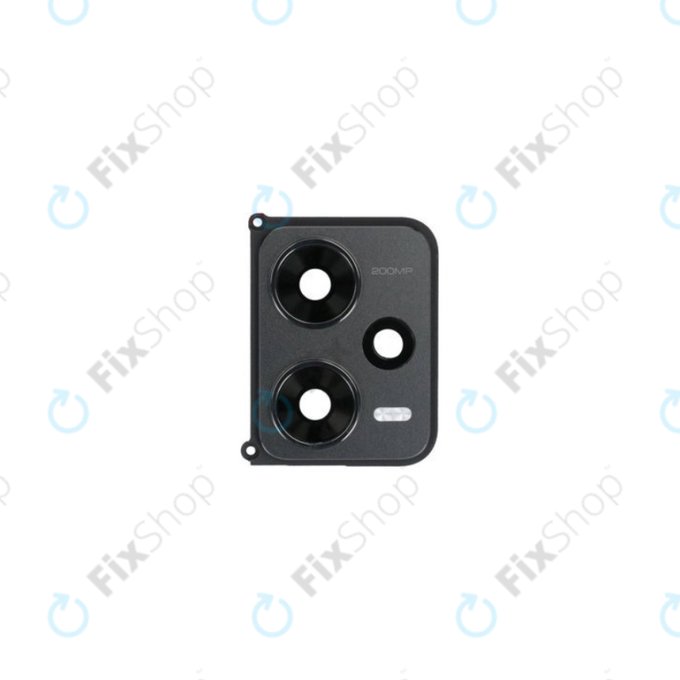 Γυαλί Φακού Πίσω Κάμερας με Πλαίσιο για Xiaomi Redmi Note 12 Pro+ 5G | Μαυρομπλέ | Midnight Black | 560023M16U00 | Genuine Service Pack