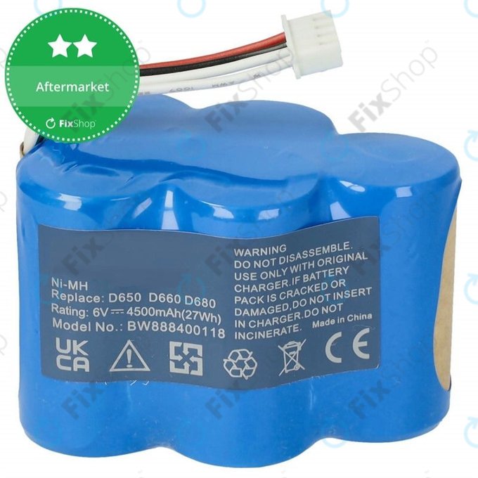 Μπαταρία για Ecovacs Deebot D-series, LP43SC3300P5, 6.0V, 4500mAh