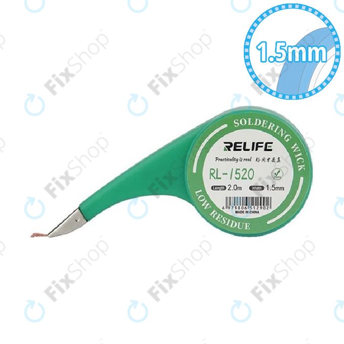 Ισχυρή Φιτίλι Αποκόλλησης (1.5 mm) για Relife RL-1520