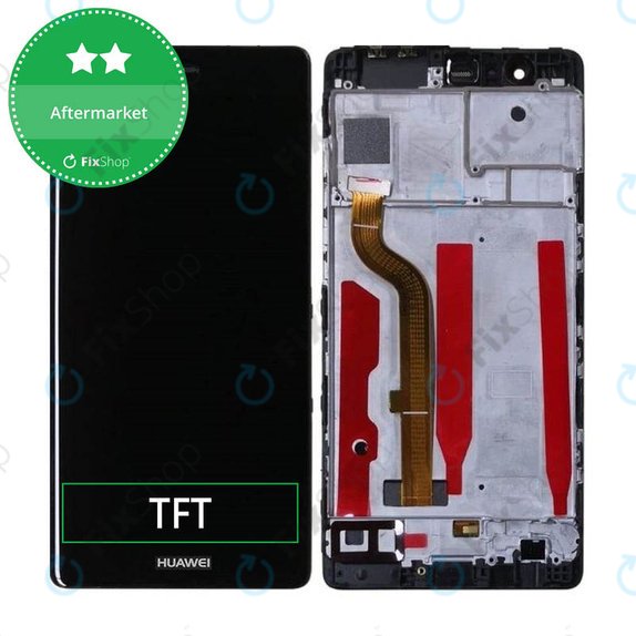 Συγκρότημα οθόνης για Huawei P9, Μαύρο, Black, Aftermarket