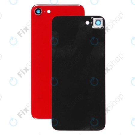 Πίσω Κάλυμμα Γυαλί με Φακό Κάμερας για iPhone 8 | Red