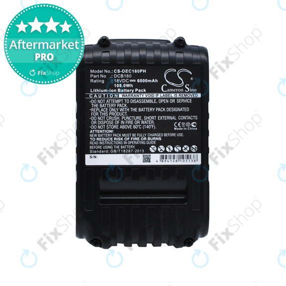 Battery για Dewalt CL-series | DC-series | DCB18x | DCB20x | Li-Ion | 6000mAh | HQ